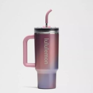 Lululemon Insulated Tumbler 40oz NWT Ombre Deco Pink Purple Lavender Frost